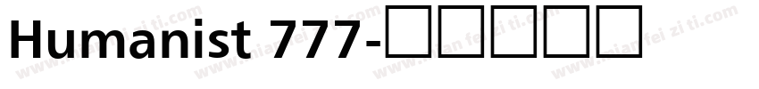 Humanist 777字体转换